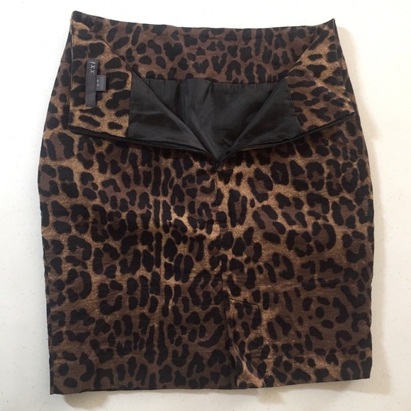XXI Animal Print Pencil Skirt with Pockets S/P - Picture 10 of 16